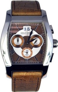 Saint Honore Brown Leather Strap Μοdele Depose 8980521MRAR