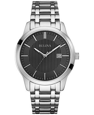 BULOVA Dress Stainless Steel Bracelet 96B223