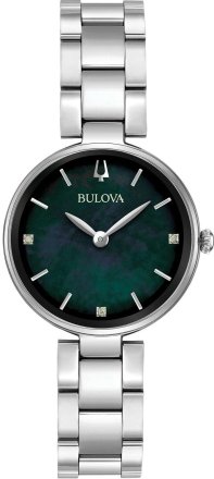 Bulova 96P204 Classic Diamonds Silver Stainless Steel Bracelet