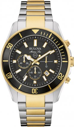 BULOVA Marine Star Two Tone Stainless Steel Chronograph 98B249