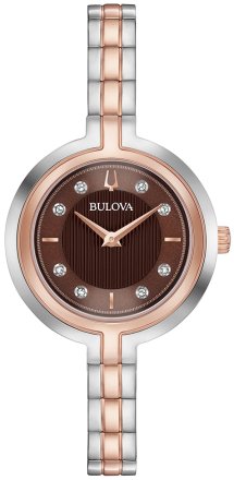 BULOVA Diamonds Rhapsody Two Tone Stainless Steel Bracelet 98P194