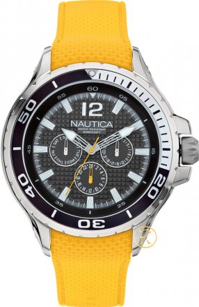 Nautica Fashion Active Nst02 Yellow Rubber Strap A17615G