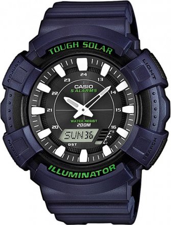 CASIO Collection Solar Blue Rubber Strap AD-S800WH-2AVEF