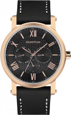 Quantum Black Leather Strap ADG460.451
