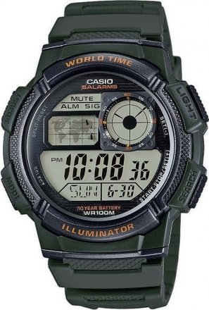 CASIO Sport Khaki Rubber AE-1000W-3AVEF