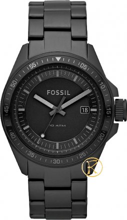 FOSSIL  Decker Black Stainless Steel Bracelet AM4373