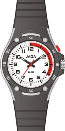 Jaga AQ405 Black Rubber Strap