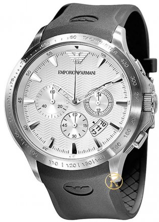 Emporio ARMANI Rubber Chrono AR0634