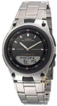 CASIO Collection Stainless Steel Bracelet Black Dial AW-80D-1AVEF