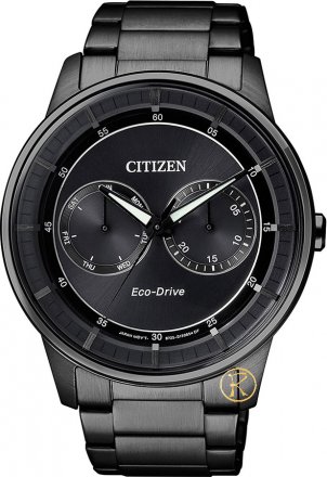 CITIZEN Eco-Drive Black Stainless Steel Bracelet BU4005-56H