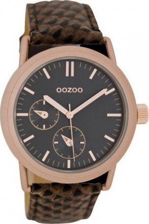 Oozoo Unisex Brown Leather Strap C6529