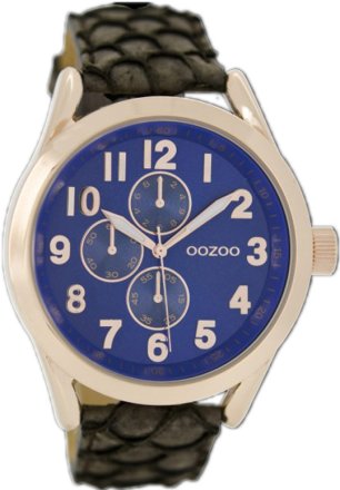 OOZOO Τimepieces Brown Leather Strap C6533