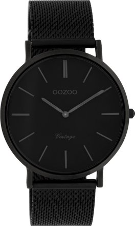 OOZOO Timepieces Vintage Black Metal Strap C9933