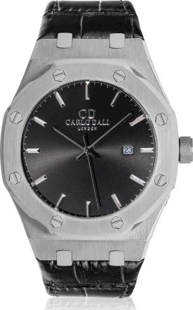 CARLO DALI Classic Fusion Black Leather Strap CD.WA.0116.0222.BL.01
