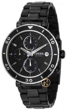 FOSSIL All Black Stainless Steel Chrono CH2579