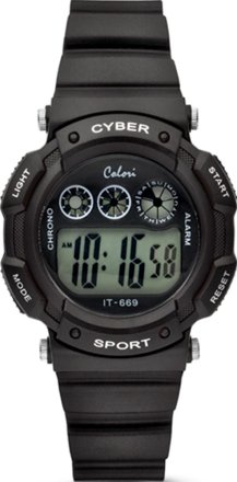 COLORI Kids Black Rubber Strap CLK092