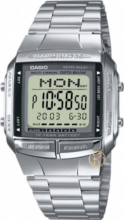 Casio Collection Digital Stainless Steel Bracelet DB-360N-1AEF