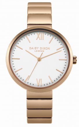 DAISY DIXON Victoria Rose Gold Metal Bracelet DD033RGM