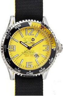 3H Italia Black Fabric Strap DP9GN