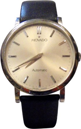 Movado Black Leather Strap 6446811