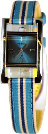 Fossil Light Blue Fabric Strap ES9608