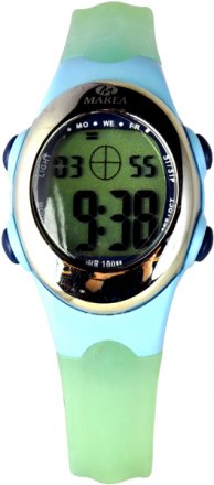 Marea Light Green Rubber Strap B25027/1