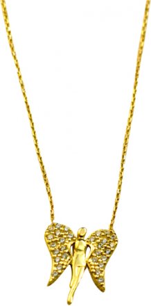 Χρυσό γυναικείο μενταγιόν 14K code GK0047