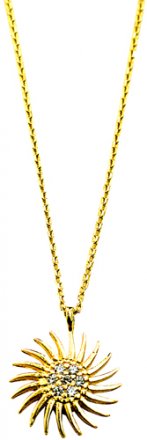 Χρυσό γυναικείο μενταγιόν 14K code GK0061