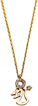 Ροζ χρυσό γυναικείο μενταγιόν 14K code GK0071