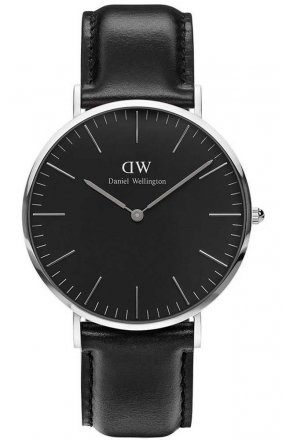 Daniel Wellington Classic Black Sheffield Black Leather Strap DW00100133