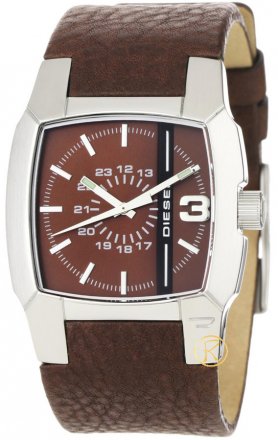 Diesel Brown Dial Steel Leather Strap DZ1090