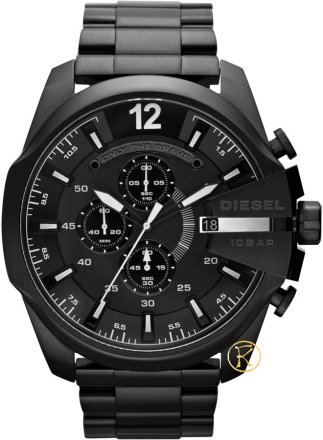 DIESEL Mega Chief Black Stainless Steel Chronograph DZ4283