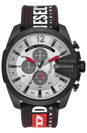 Diesel Mega Chief Black Fabric Chronograph DZ4512