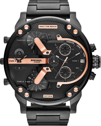 DIESEL Μr Daddy 2 Black Stainless Steel Bracelet DZ7312