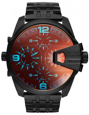DIESEL Mr. Daddy 2.0 Uber Chief Black Stainless Steel Bracelet DZ7373