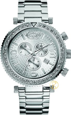 MARC ECKO Silver Stainless Steel Chrono E18568G1