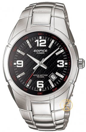 Casio EDIFICE Neobrite Black Dial Stainless Steel Bracelet EF-125D-1AVEF