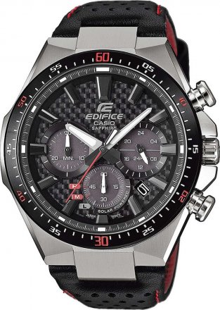 CASIO Edifice Solar Black Leather Chronograph EFS-S520CBL-1AUEF