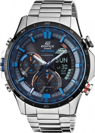 CASIO Edifice Twin Sensors Chrono Stainless Steel Bracelet ERA-300DB-1A2VER