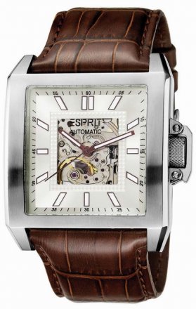 ESPRIT Antares Rex Brown Leather Strap Automatic ES101301001