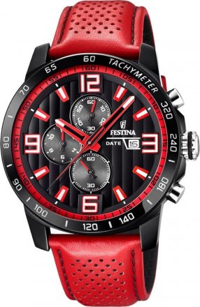 FESTINA Red Leather Chronograph F20339/5