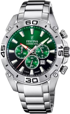 Festina Bike Chronograph Silver Stainless Steel Bracelet F20543/3