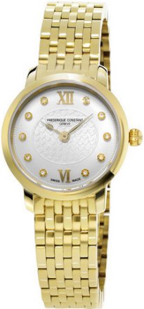 Frederique Constant Women's Slim Line Yellow Goldtone Stainless Steel Watch FC-200WHDS5B