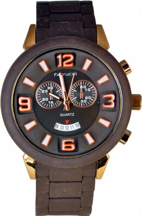 Ferrucci Brown Silicone Bracelet FC2802.05