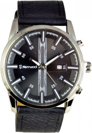 Ferrucci Black Leather Strap FC353K.08