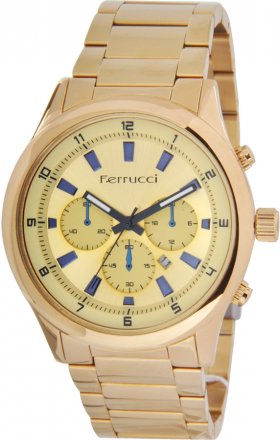 Ferrucci Metal Band Watch With Date FC6159M.06