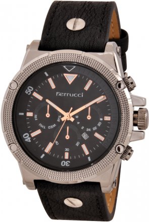 Ferrucci Leather Band Watch With Date FC7112.06