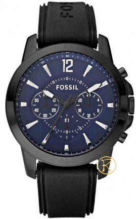 FOSSIL Grant Black Rubber Chrono FS4609