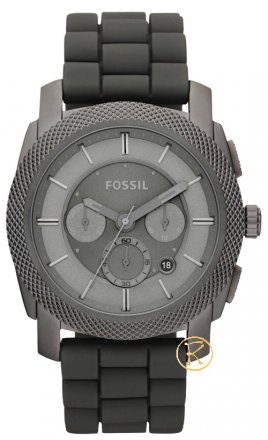FOSSIL Machine Black Rubber Strap FS4701