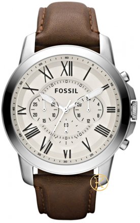 Fossil Grant Chronograph Brown Leather Strap FS4735